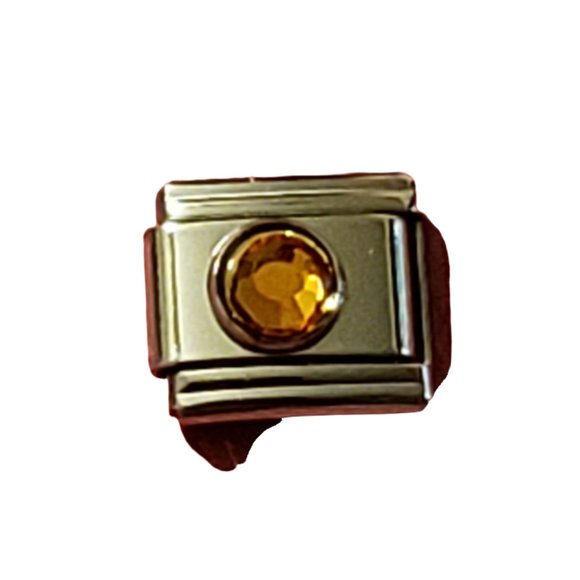 November Circle 9mm charm for Italian Charm Bracelet, Unisex - Picture 1 of 1